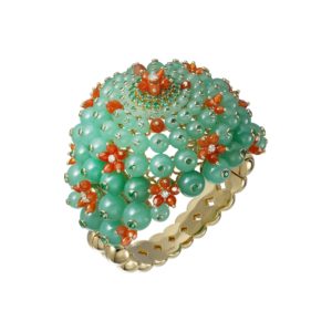 Cartier DU Cactus emerald and carnelian ring