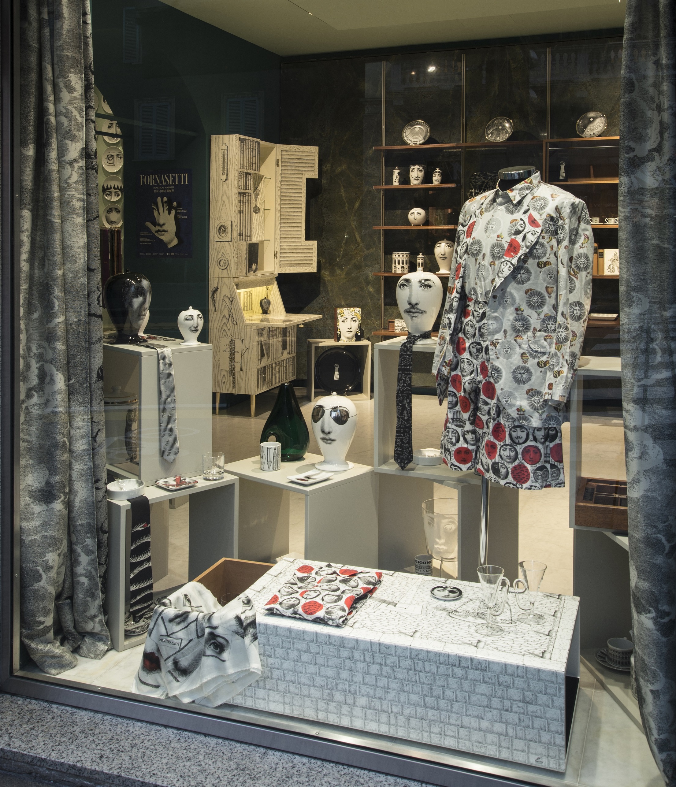 Comme des Gar+ºons at Fornasetti Store 