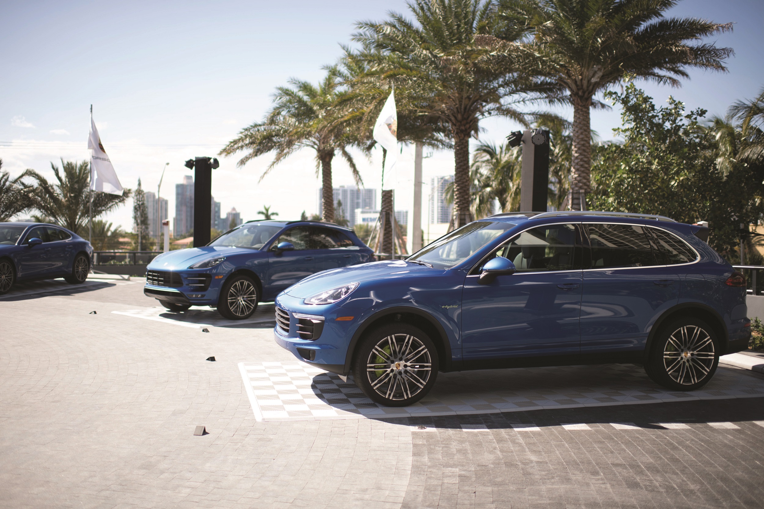 PORSCHE, MIAMI, PORSCHE DESIGN TOWER MIAMI, FLORIDA, CAYENNE PALM TREE
