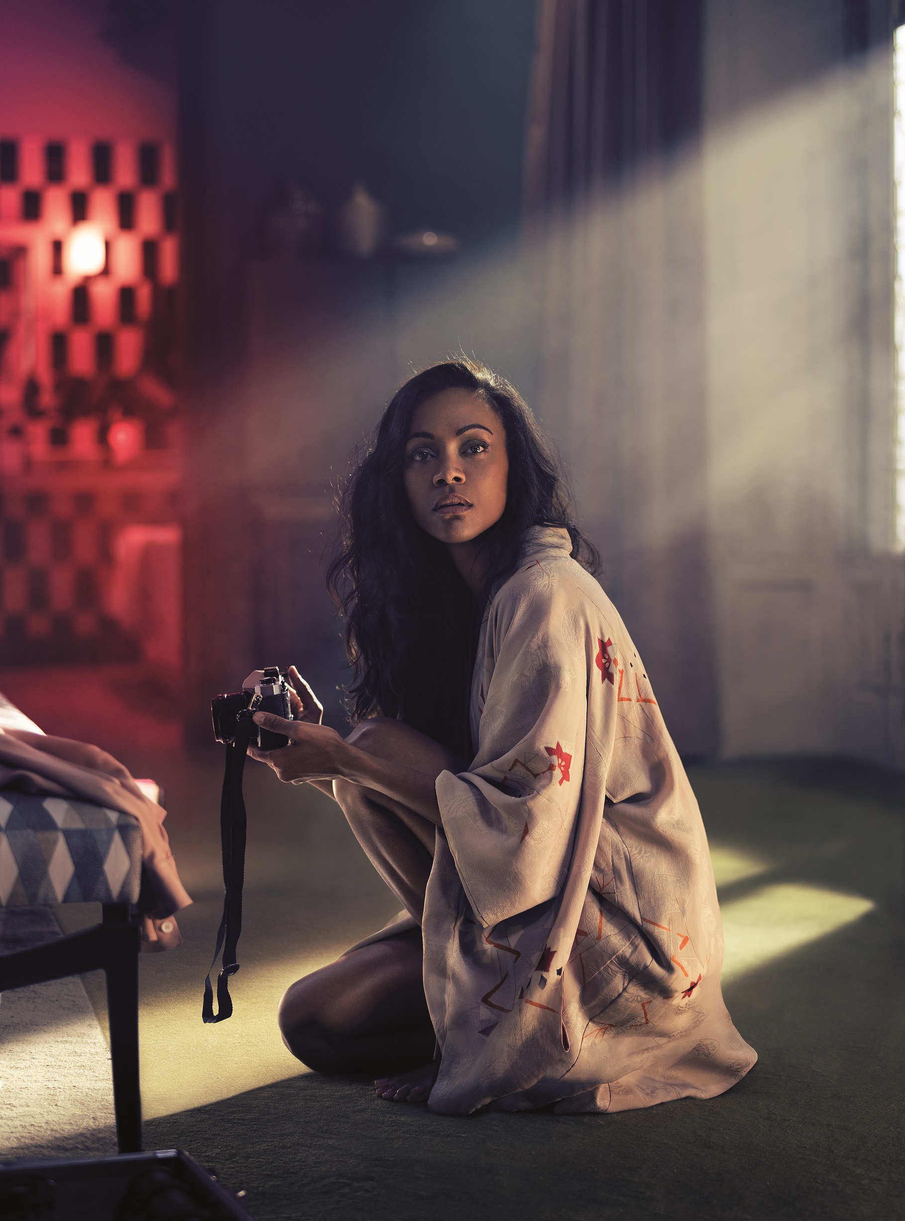 Zoe Saldana plays Mia Parc in the Campari Red Diaries short movie, The Legend of Red Hand shot by Matteo Bottin